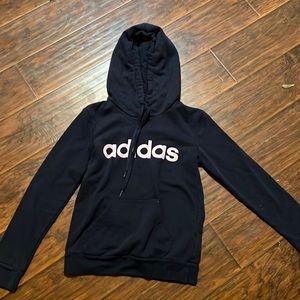 XS Adidas Sweatshirt with hood and front pockets.